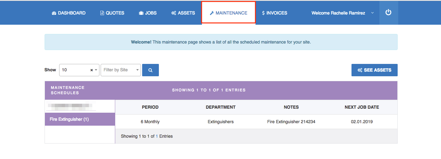 Asset Maintenance
