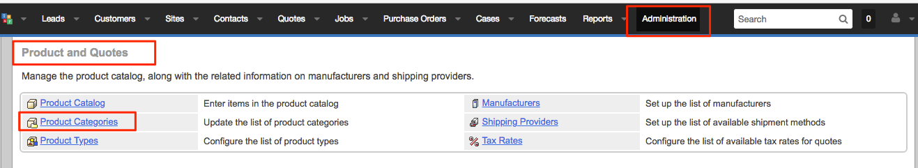 Field Service Product Catalog