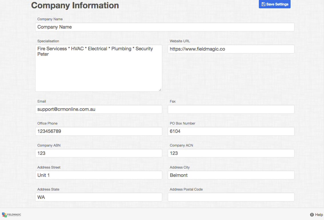 Company Details