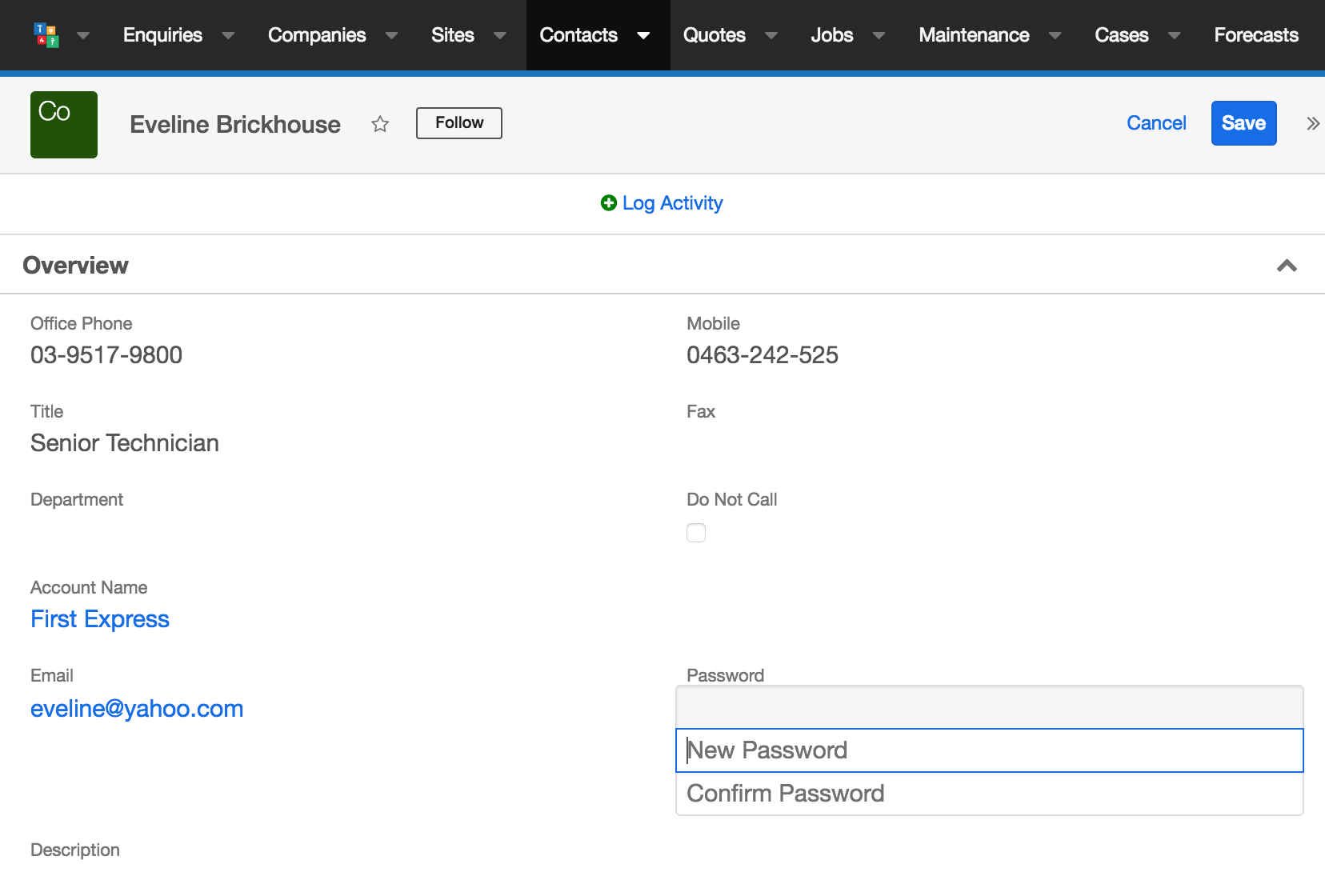 Set Password