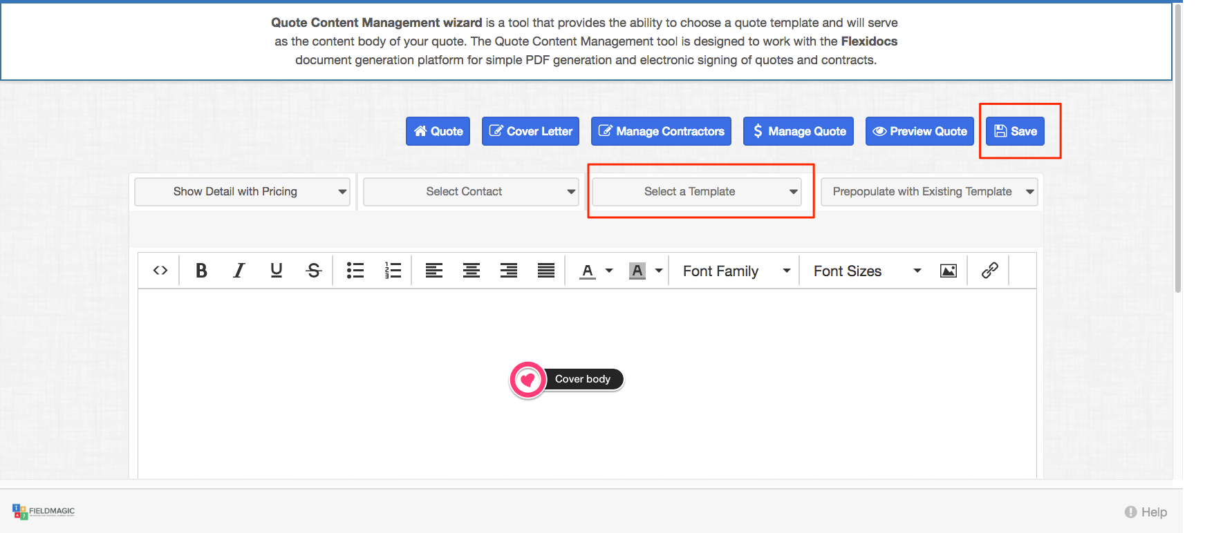 Field Service Quote Cover Letter